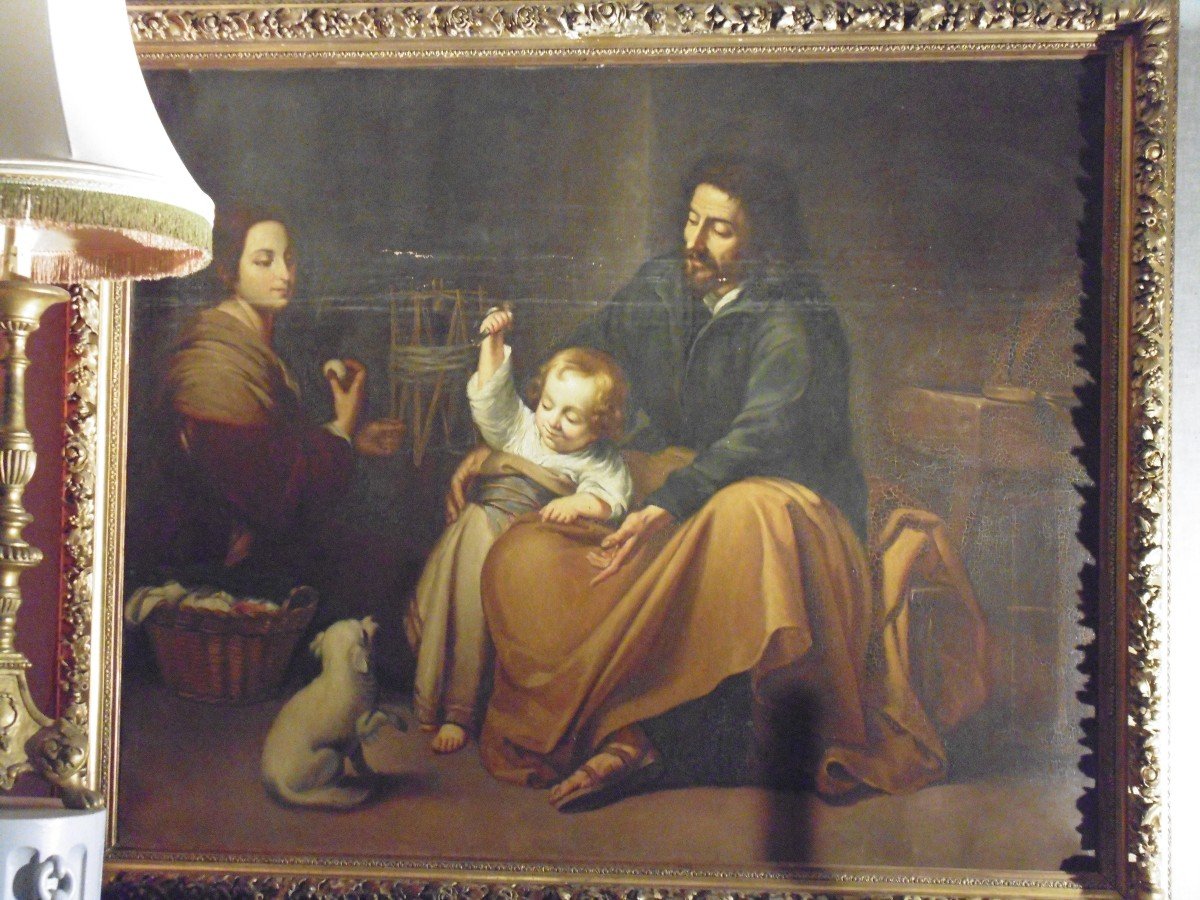 " La Sacra Familla "d'après Murillo