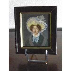 Miniature: Young Woman With Hat