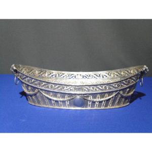 Oblong Basket In Solid Silver