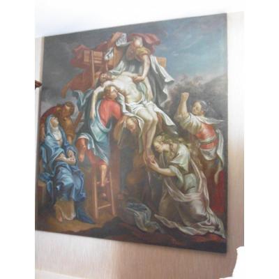 Grande Peinture Religieuse Du XVIIe