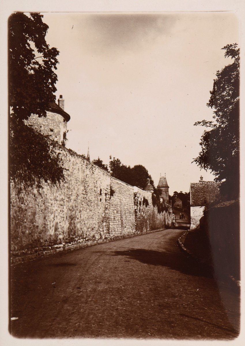 Photographie originale par Emile Zola - Une rue à Médan