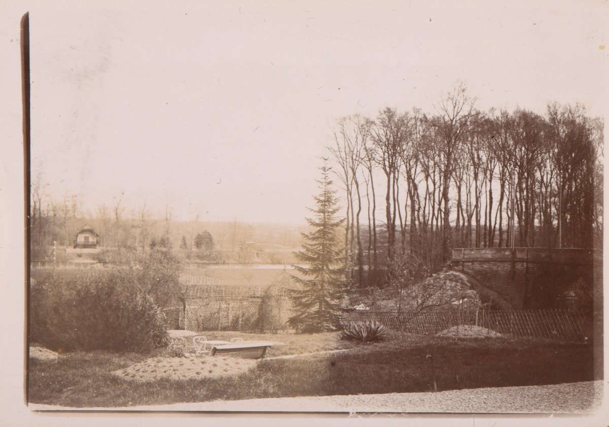 Original Photograph By Emile Zola - Landscape At Médan - Bridge