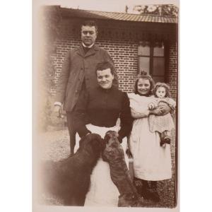 Photographie originale par Emile Zola - Les gens de maison de l'écrivain