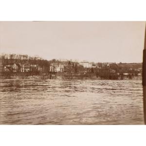 Photographie originale par Emile Zola - La Maison de Zola vue de l'île du Platais