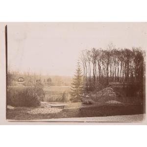 Original Photograph By Emile Zola - Landscape At Médan - Bridge