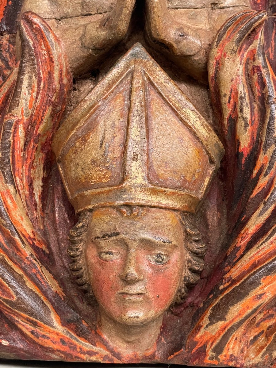 Souls In Purgatory In Carved Wood-photo-1