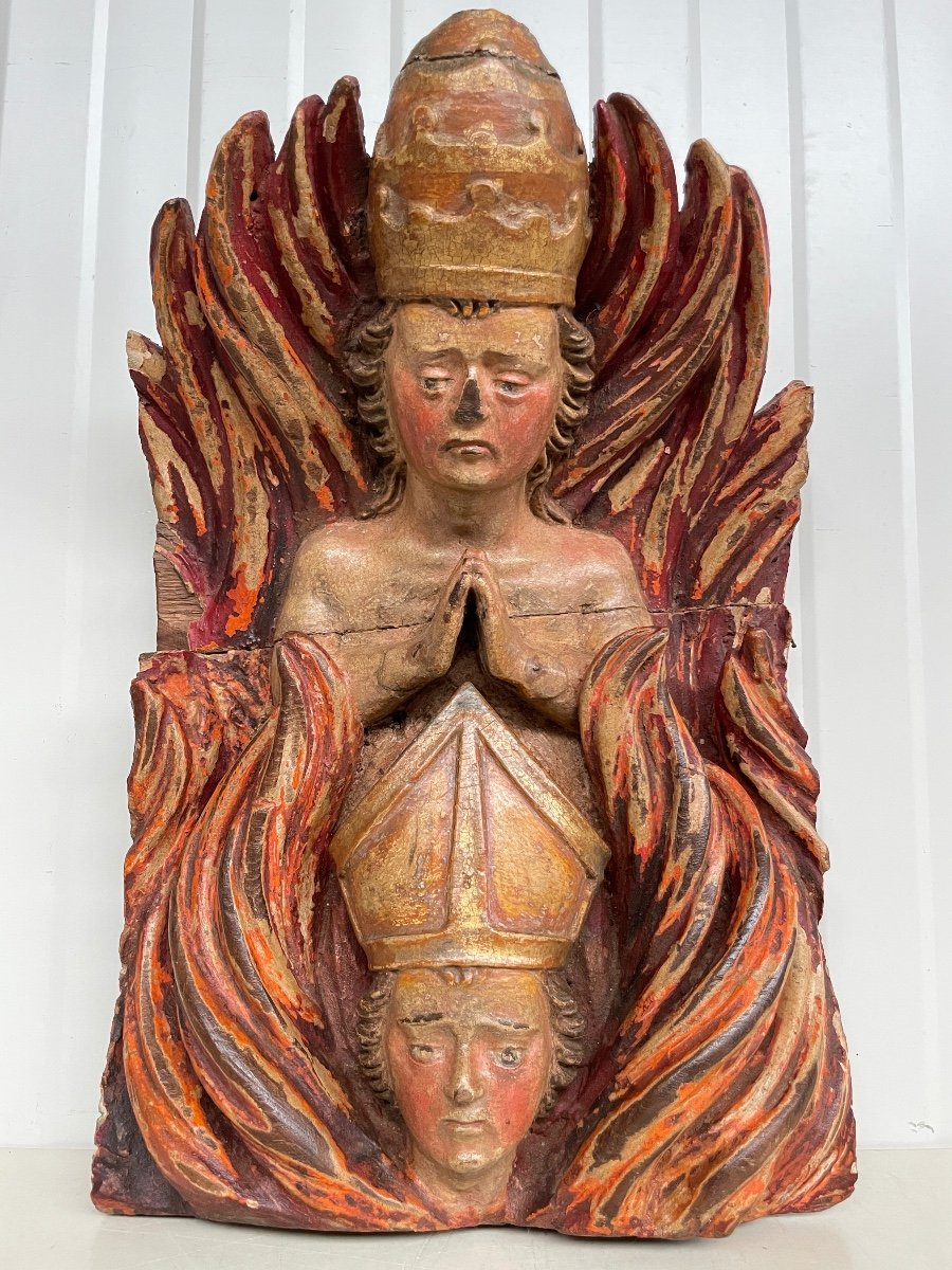 Souls In Purgatory In Carved Wood