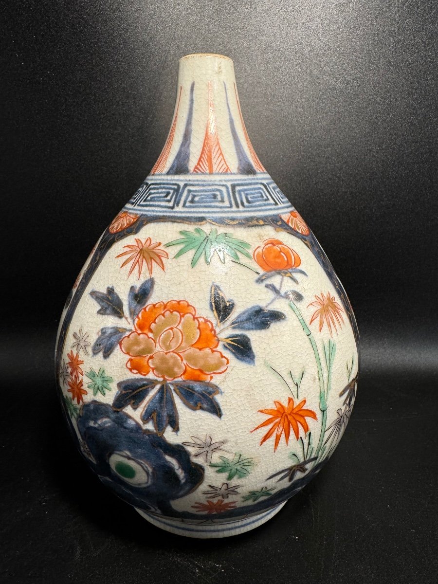 Vase Bouteille Imari-photo-2