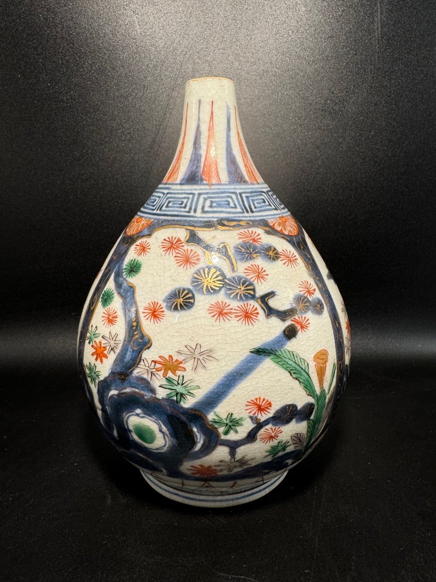 Vase Bouteille Imari