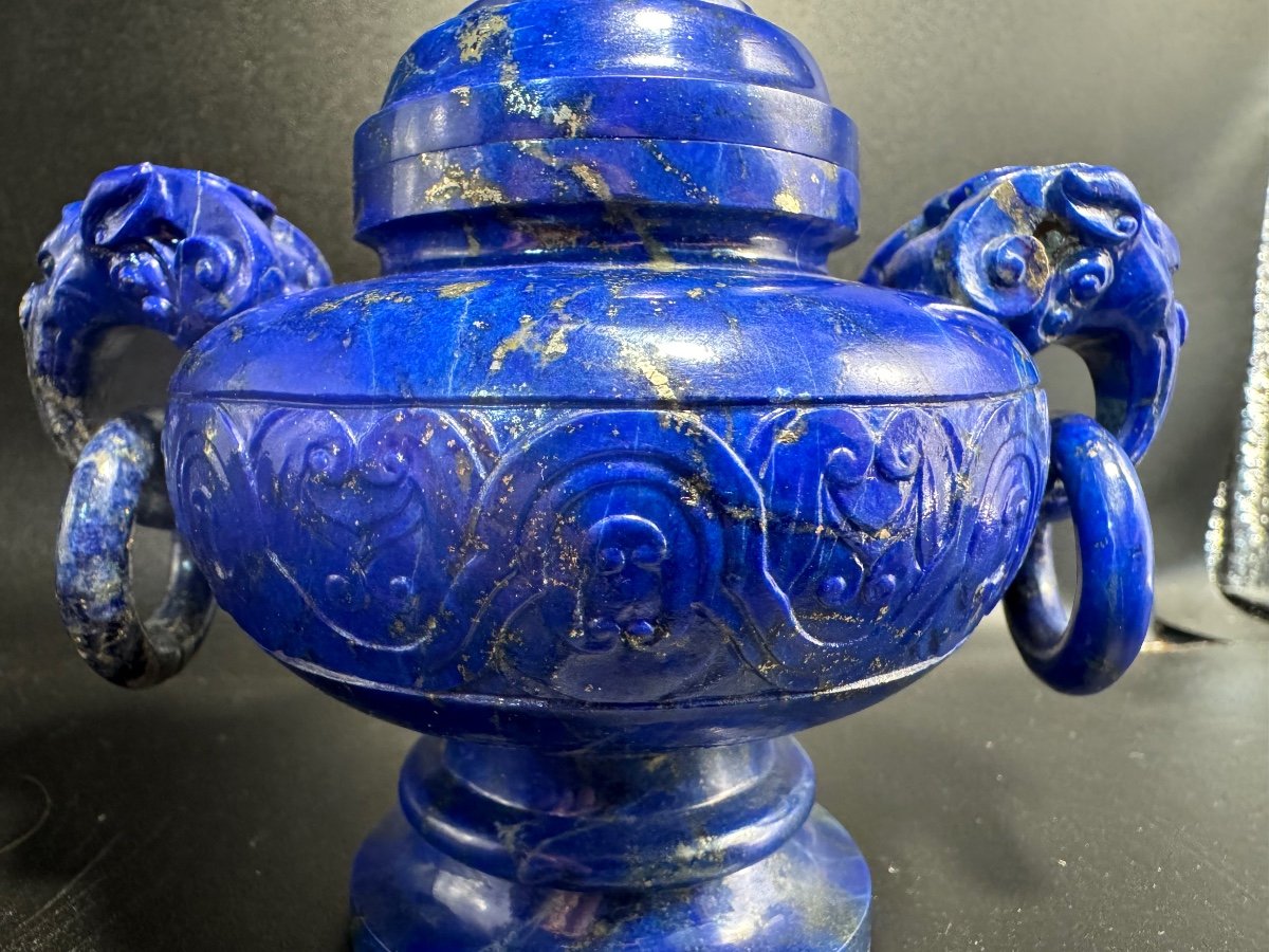 Lapis Lazuli Incense Burner -photo-4