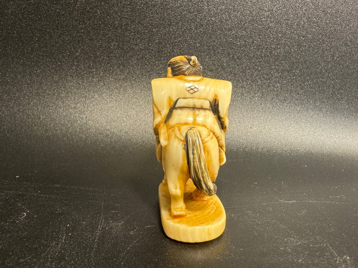 Netsuke Characters On Horseback-photo-3