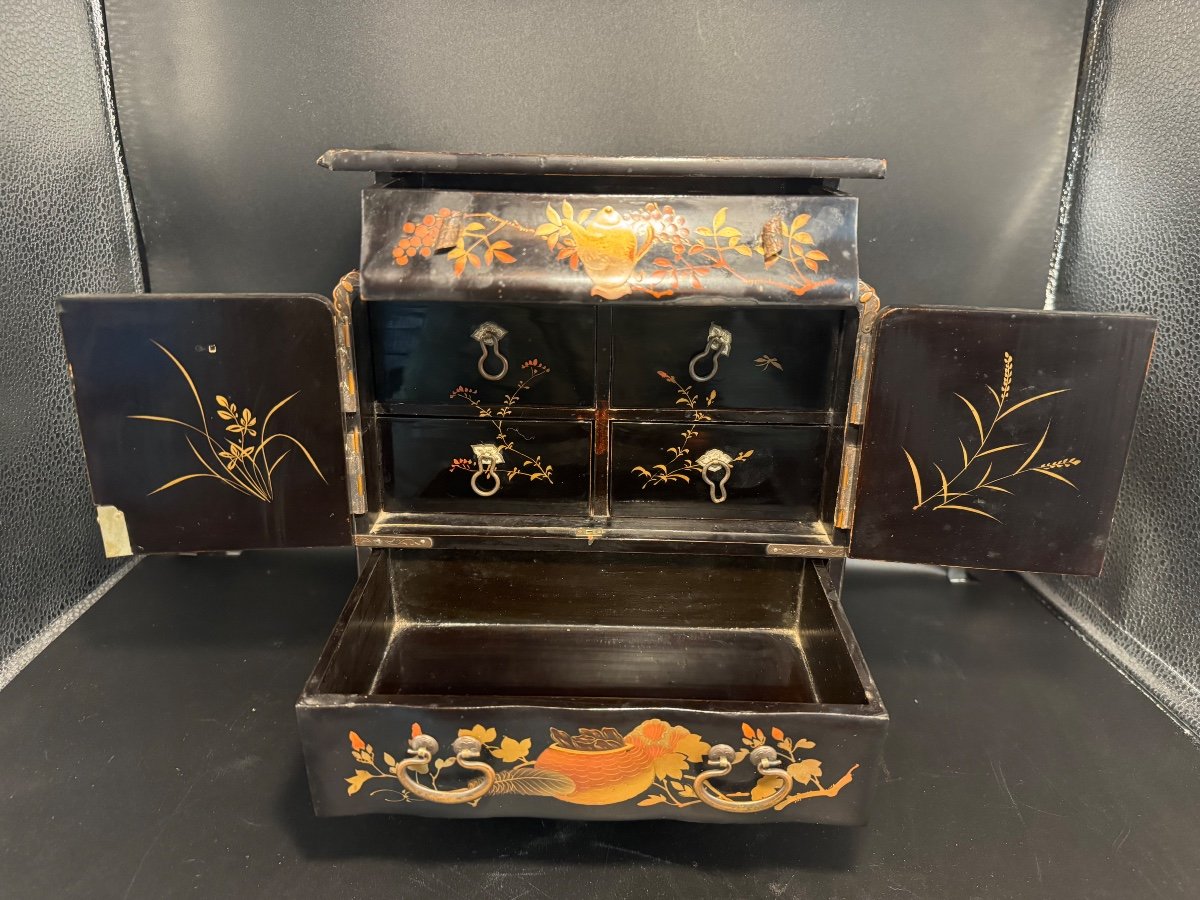 Cabinet Miniature De Voyage Japonais-photo-1