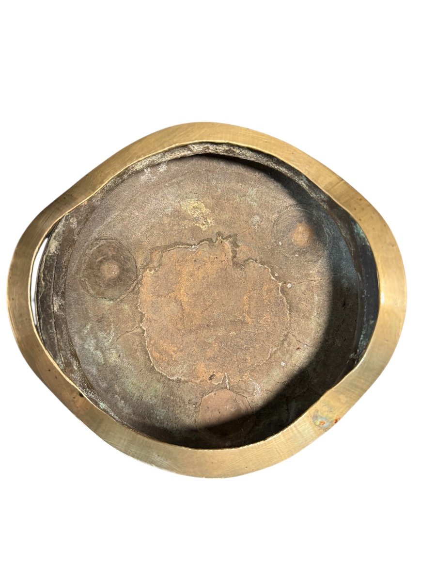 Chinese Bronze Tripod Perfume Burner-photo-4