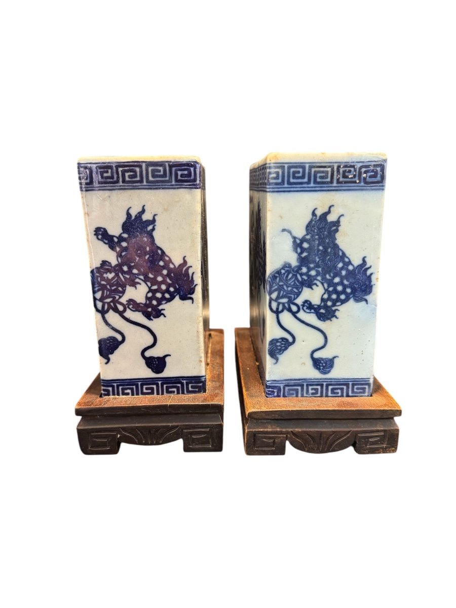 Pair Of Chinese Porcelain Cricket Boxes-photo-2