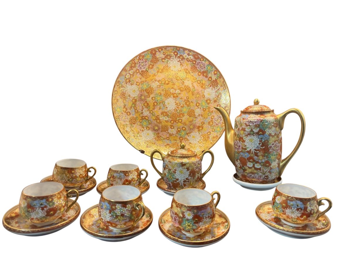 Satsuma Thousand Flowers Tea Set