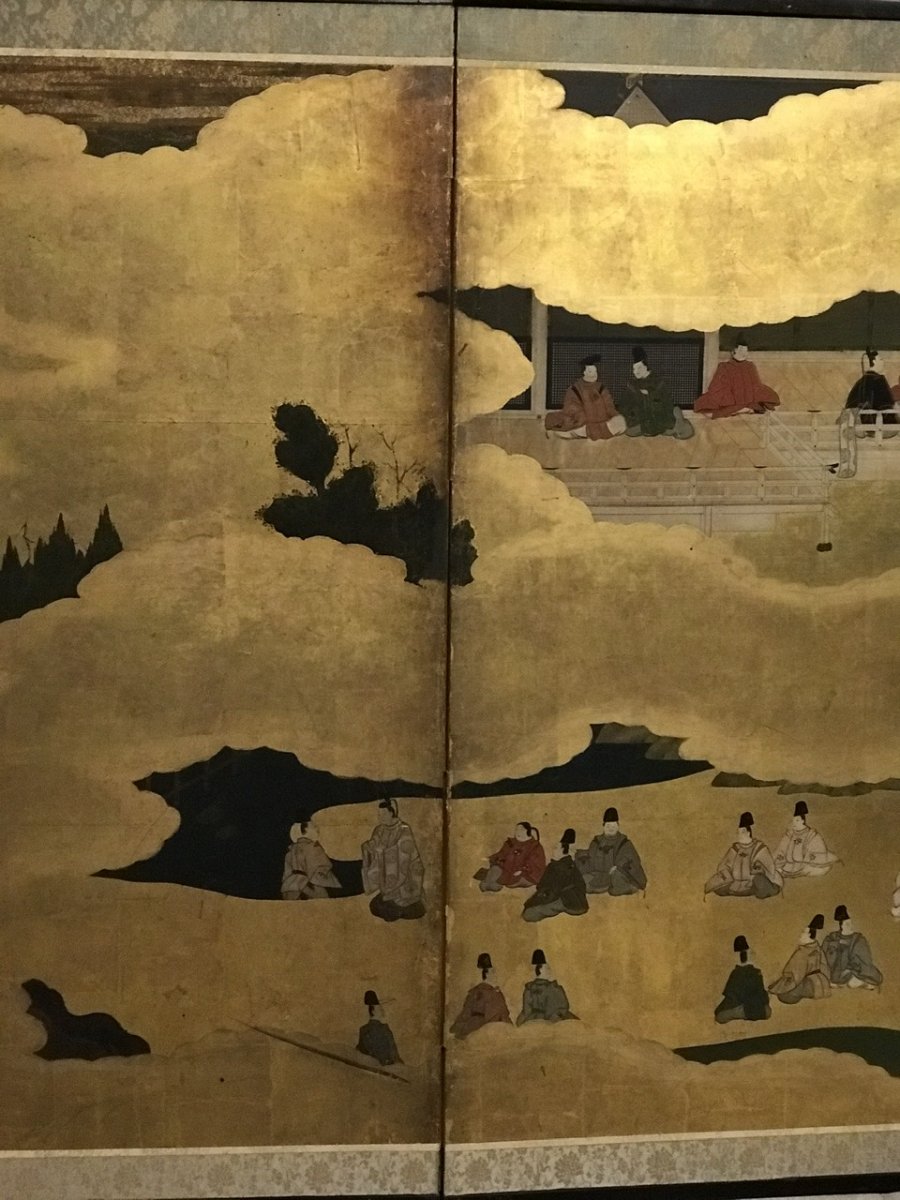 Japonese Screen 19 Th Century-photo-3