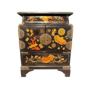 Japanese Miniature Travel Cabinet