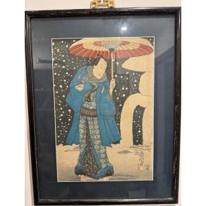 Two Japanese Prints By Kunichika