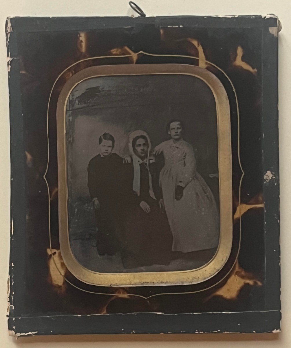 Photographie - Ambrotype encadrée - Portrait de groupe -photo-3