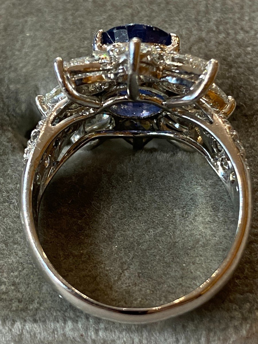 Sapphire And Diamond Star Ring Ref 323s287-photo-4