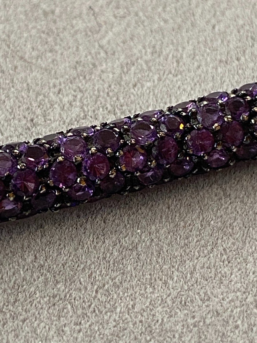 Amethysts And Tsavorites Bracelets-photo-2