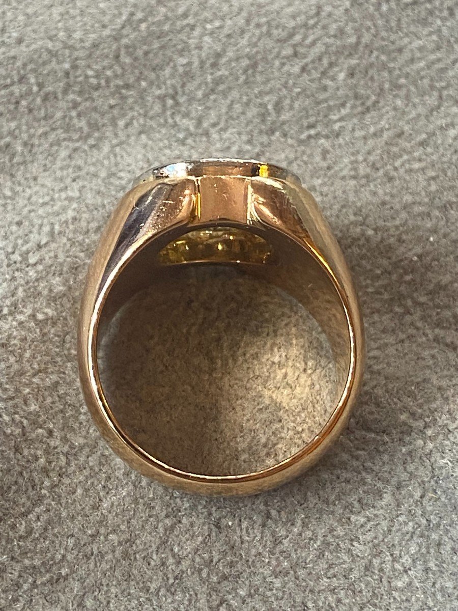 Diamond Signet Ring Ref 313.459-photo-4