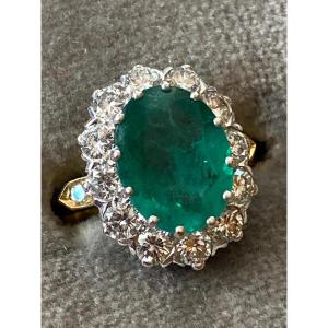 Bague Pompadour Emeraude Ref 324E116