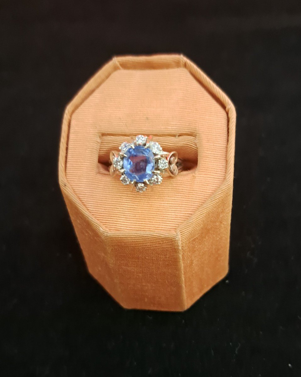 Diamond Sapphire Ring-photo-2