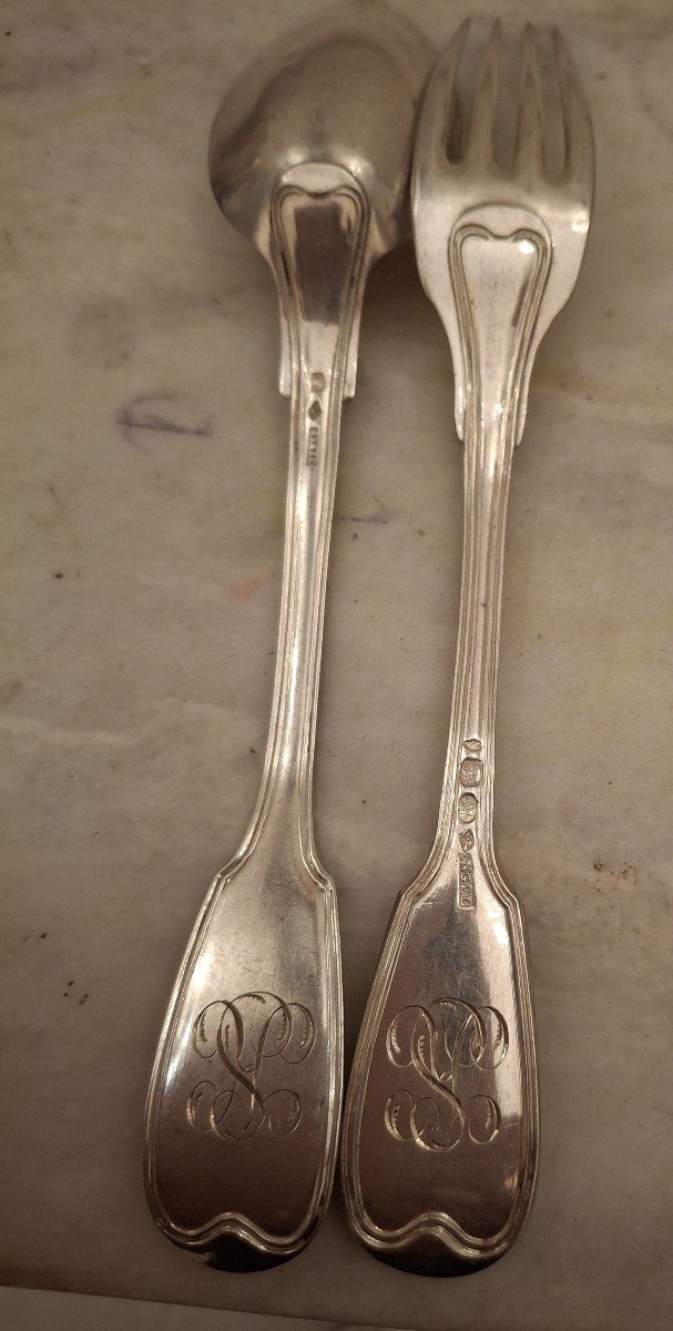 19th Century Filet Entremet Cutlery-photo-2