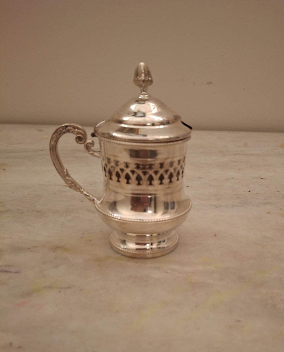 Silver Mustard Pot