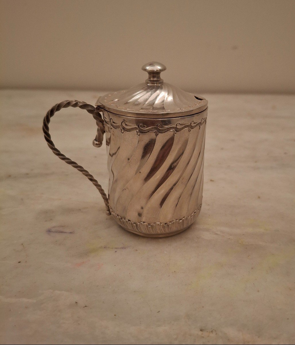 Silver Mustard Pot