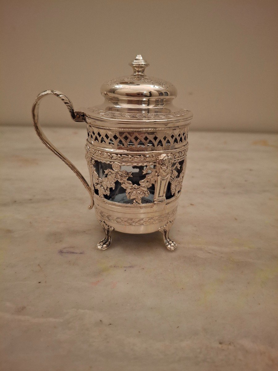 Silver Mustard Pot