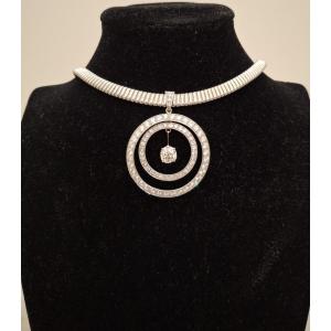 Collier Avec Pendentif Diamants