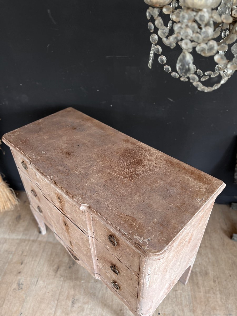 Patinated Chest Of Drawers -photo-3