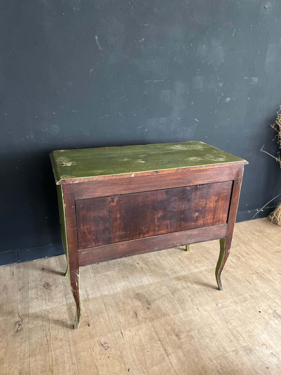 Patinated Sauteuse Chest Of Drawers-photo-8