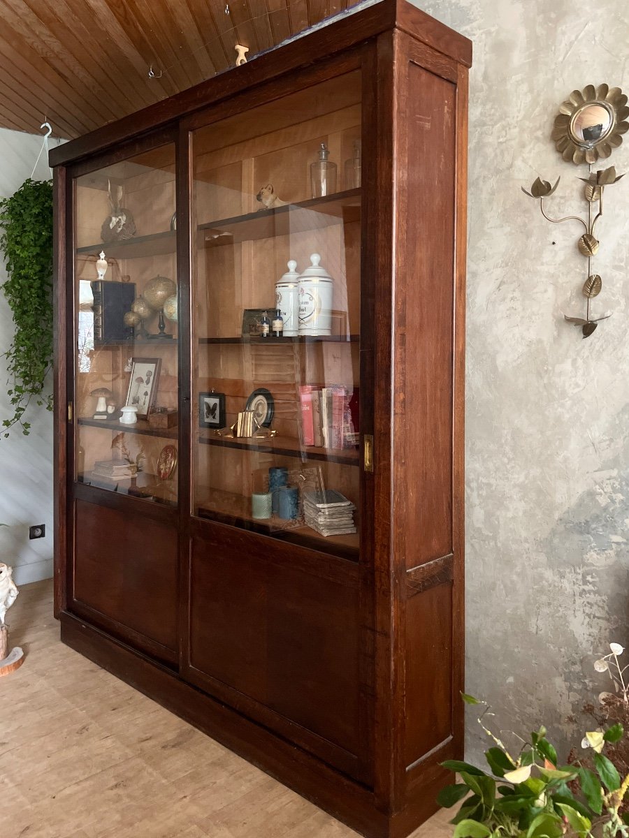 Oak Display Cabinet -photo-4