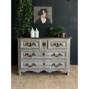 Patinated Chest Of Drawers 