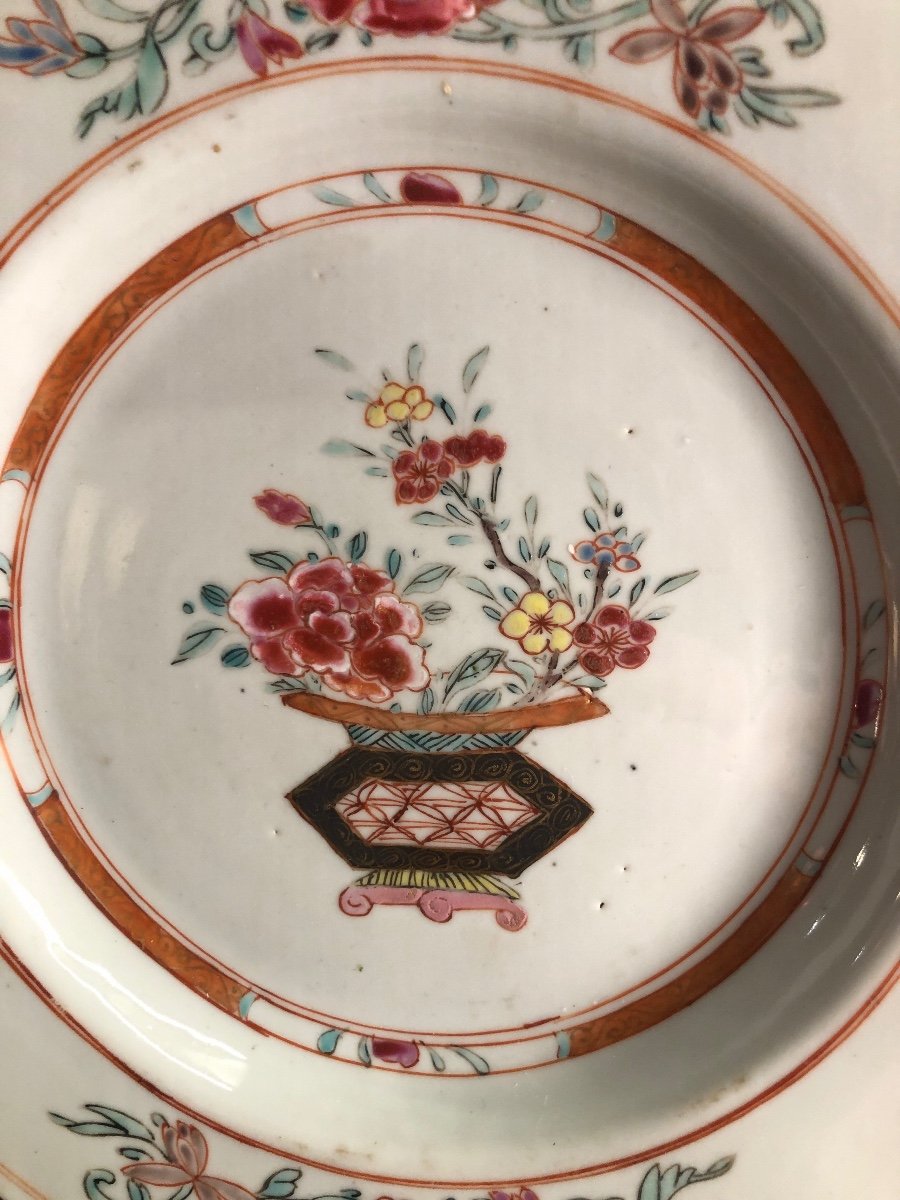 Famille Rose Chinese Plate-photo-4