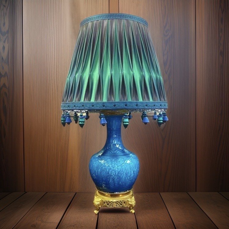Lampe En Céramique De Sèvres De Charles Ficquenet-photo-4