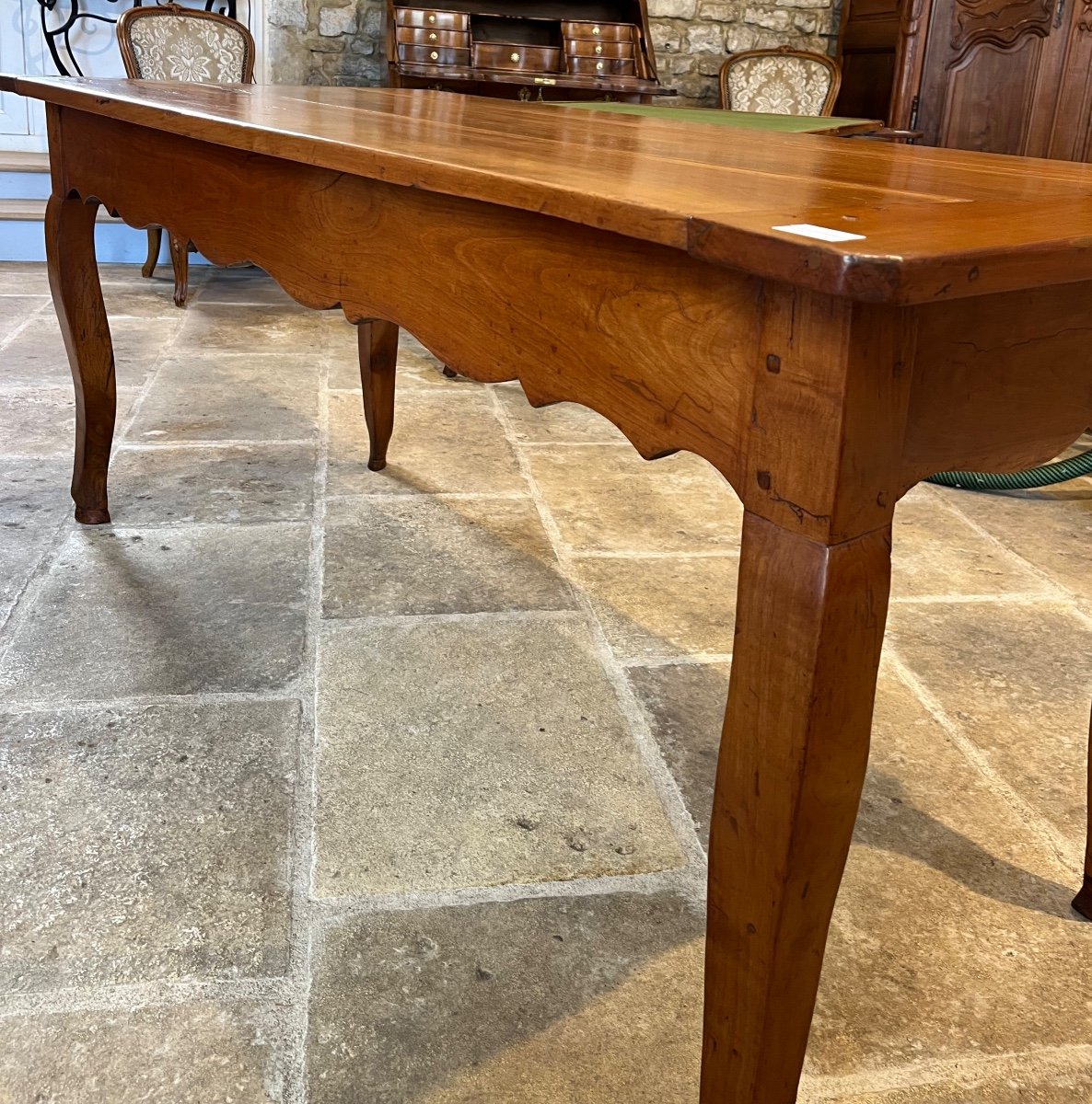 Table De Ferme époque Louis XV En Merisier Blond -photo-2