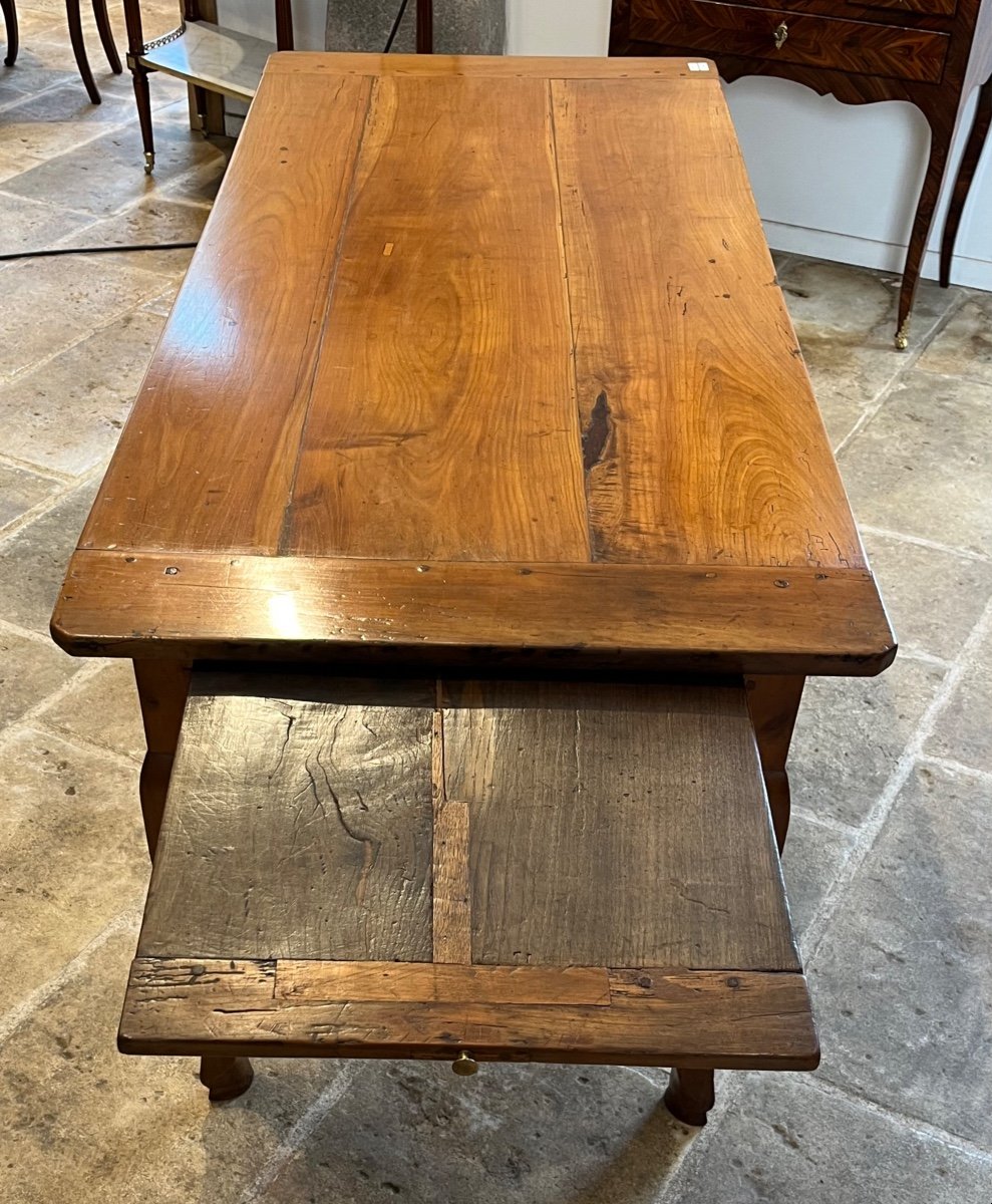 Table De Ferme époque Louis XV En Merisier Blond -photo-4