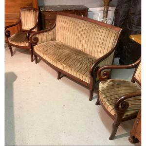 Restoration Period Sofa And Armchairs