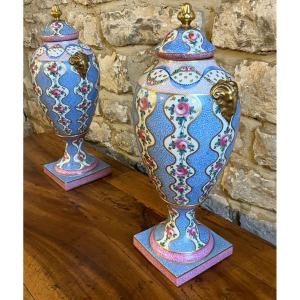 Limoges Porcelain Covered Pots