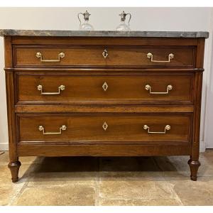 Louis XVI Period Chest Of Drawers Stamped “short”