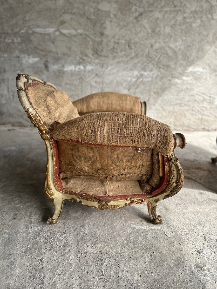 Paire De Fauteuils Rococo Italien-photo-4