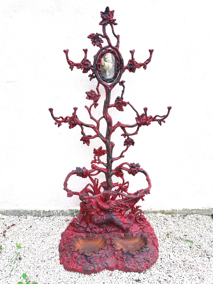 Corneau Freres Cast Iron Coat Rack