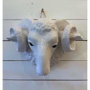 Terracotta Ram's Head