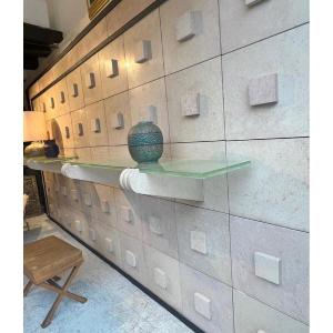Console Wall In Marble Stone By Jacques-emile Ruhlmann