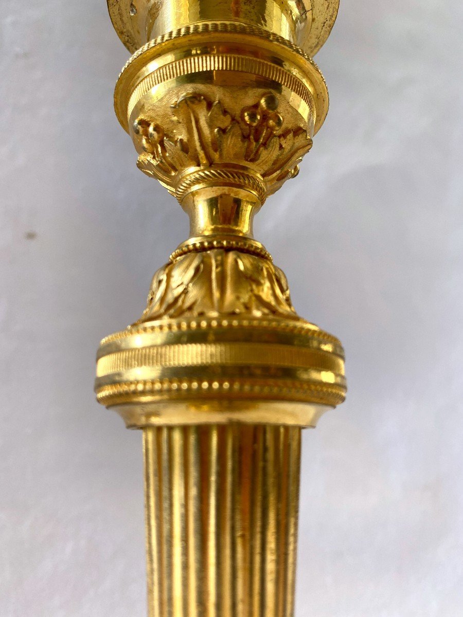 Directory Candlesticks In Gilt Bronze-photo-2