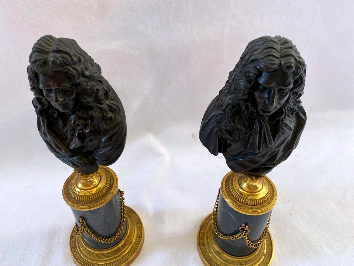 Pair Of Busts Of Vauban And The Fountain-photo-4